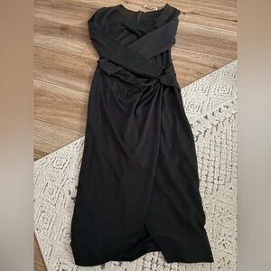 Diane Von Furstenberg Long Sleeve Black Dress